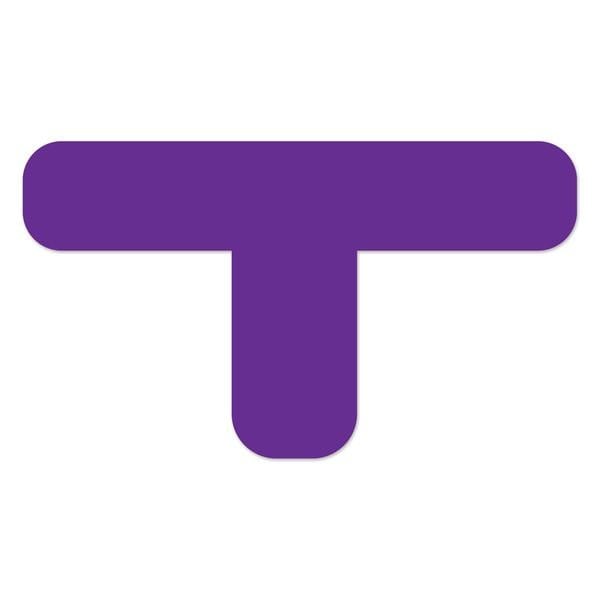 Ergomat DuraStripe Xtreme 7inx4inx1in Rounded Tfts Purple, 36PK DSX-TR7-P-KIT - main